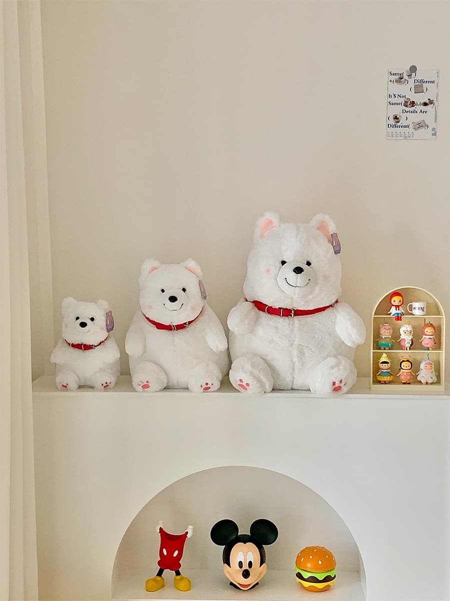 犬 ぬいぐるみ 犬 ぬいぐるみ もふもふ秋田犬の親子ぬいぐるみ