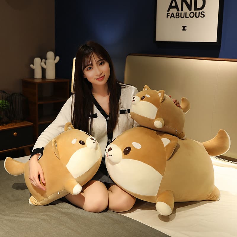 犬 ぬいぐるみ もちもち柴犬抱き枕ぬいぐるみ