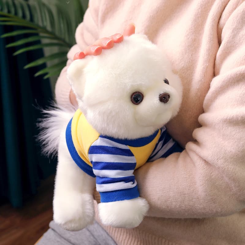 犬 ぬいぐるみ もふもふポメラニアン ぬいぐるみ マリン