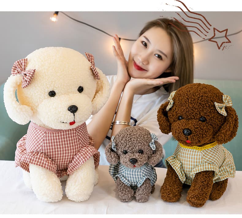 犬 ぬいぐるみ やんちゃかわいいトイプードルぬいぐるみ
