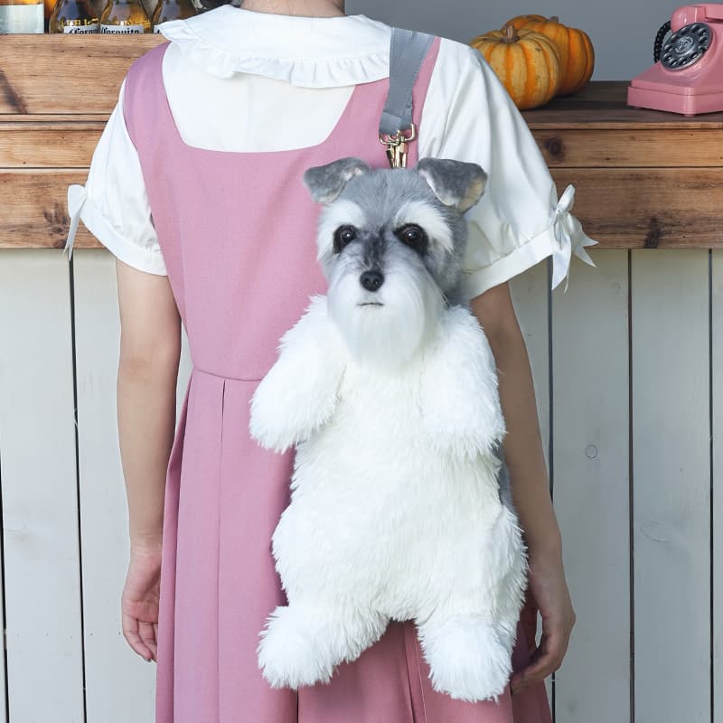 犬 ぬいぐるみ 抱っこできるシュナウザーリュック