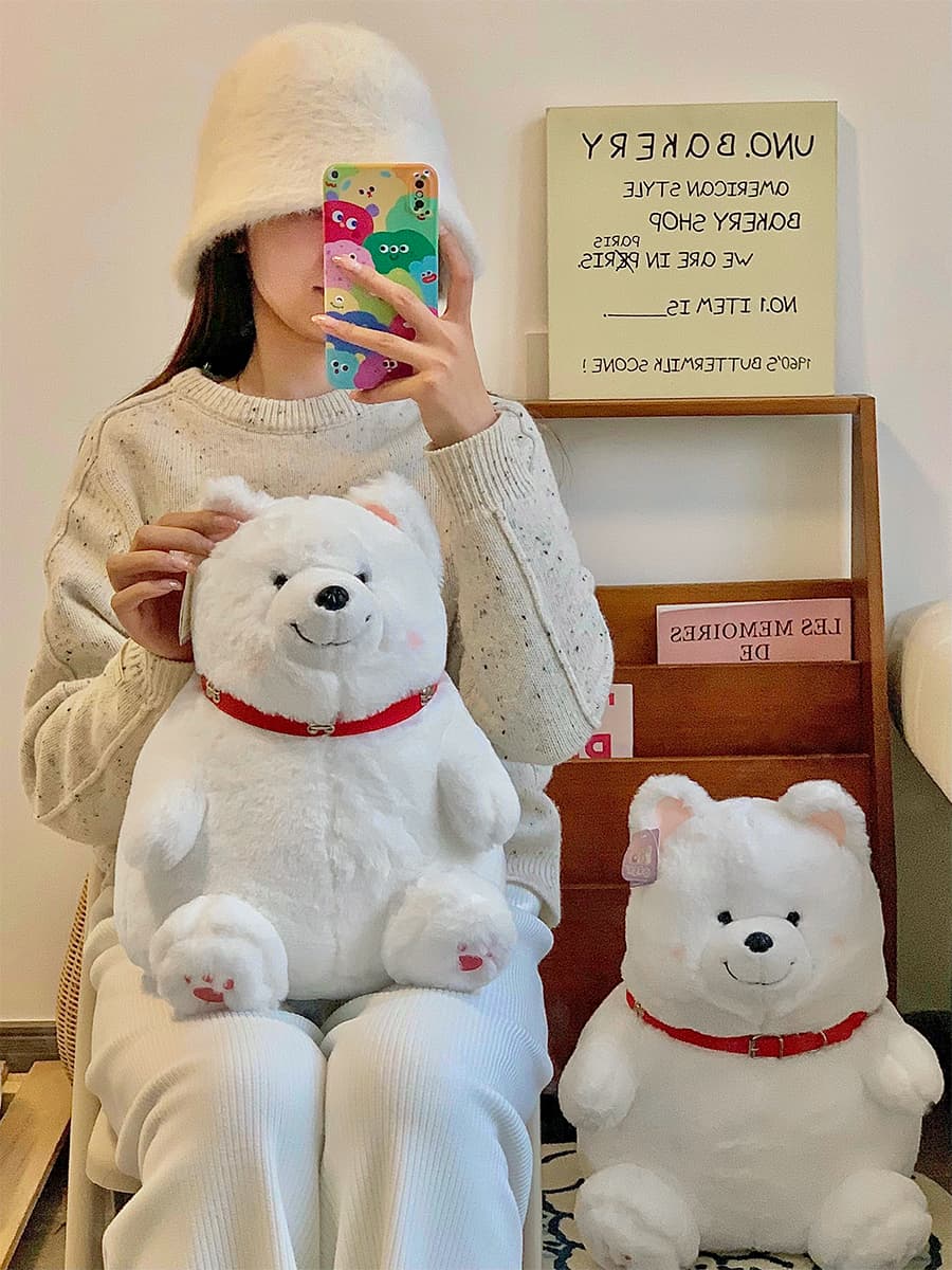 犬 ぬいぐるみ 犬 ぬいぐるみ もふもふ秋田犬の親子ぬいぐるみ