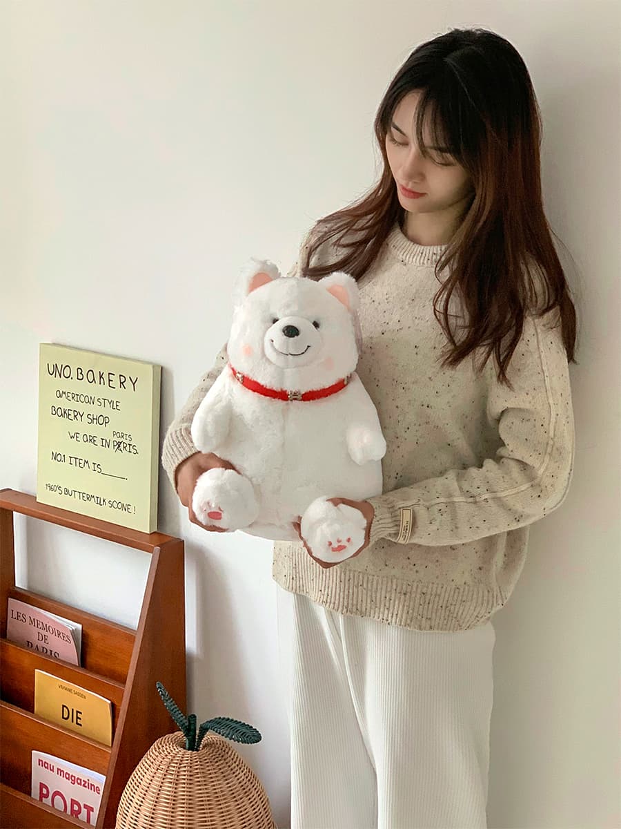 犬 ぬいぐるみ 犬 ぬいぐるみ もふもふ秋田犬の親子ぬいぐるみ