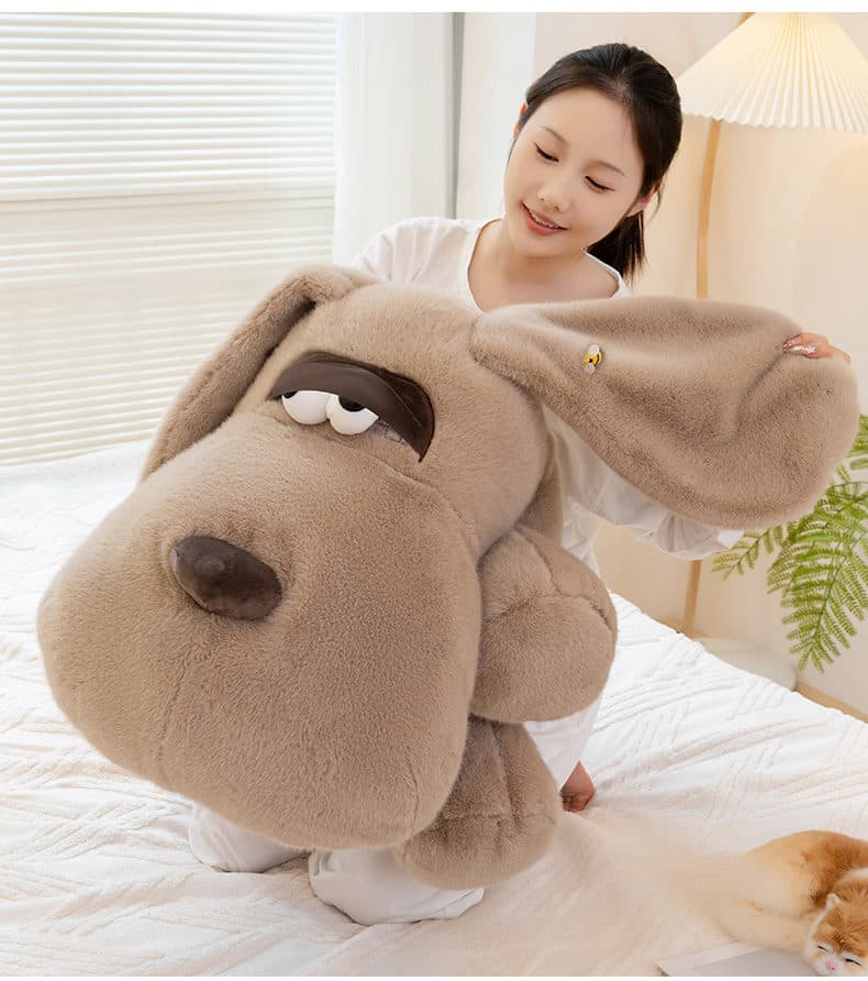 犬 ぬいぐるみ もっちり抱き枕 シュナウザーちゃん
