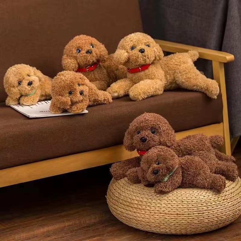 犬 ぬいぐるみ ふわもこトイプードルの夢枕