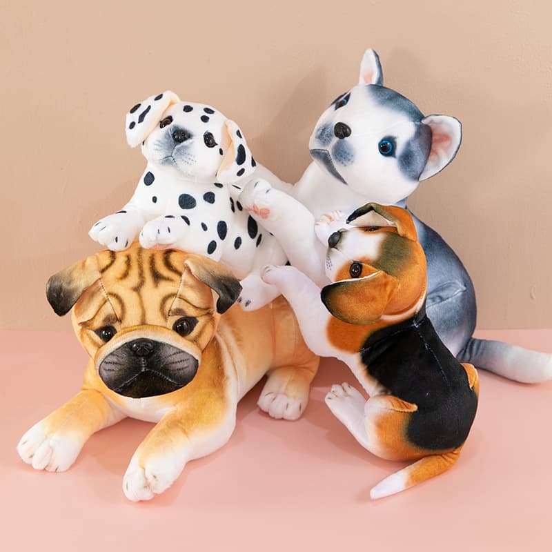 犬 ぬいぐるみ やわらか抱きぬいぐるみコレクション