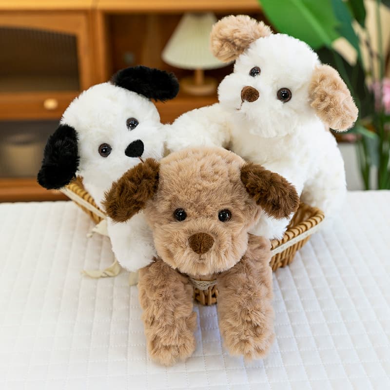 犬 ぬいぐるみ もこもこ癒しの子犬ぬいぐるみ