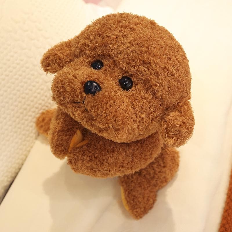 犬 ぬいぐるみ もこもこトイプードルの癒やしぬいぐるみ