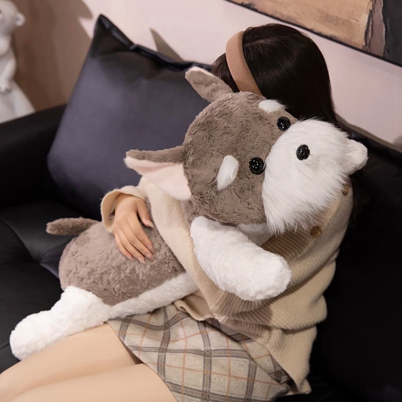 犬 ぬいぐるみ もふもふシュナウザーの抱き枕