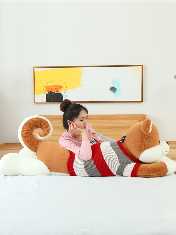 犬 ぬいぐるみ 犬 ぬいぐるみ もふもふ抱き枕 なかよし柴犬