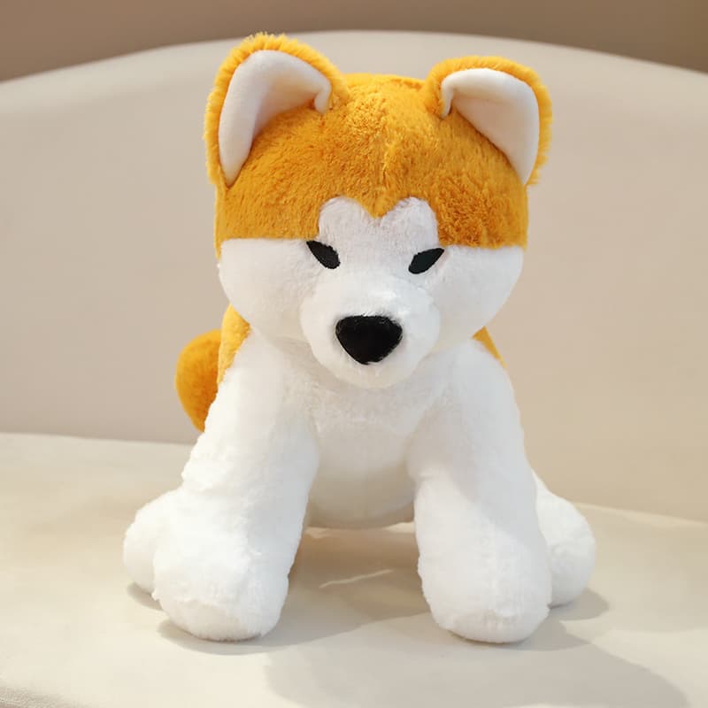 犬 ぬいぐるみ もふもふ秋田犬の癒やしぬいぐるみ