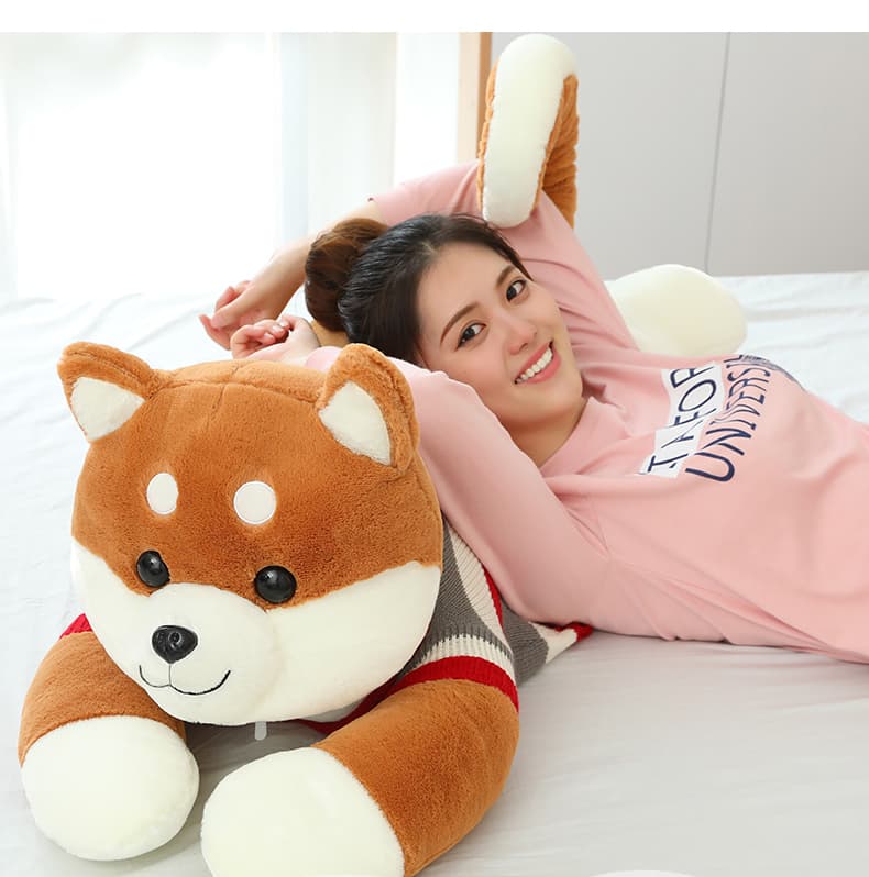 犬 ぬいぐるみ 犬 ぬいぐるみ もふもふ抱き枕 なかよし柴犬