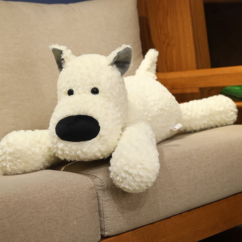 犬 ぬいぐるみ ふわふわもこもこシュナウザーぬいぐるみ