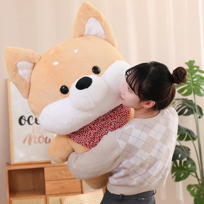 犬 ぬいぐるみ もふもふ癒し柴犬ぬいぐるみ