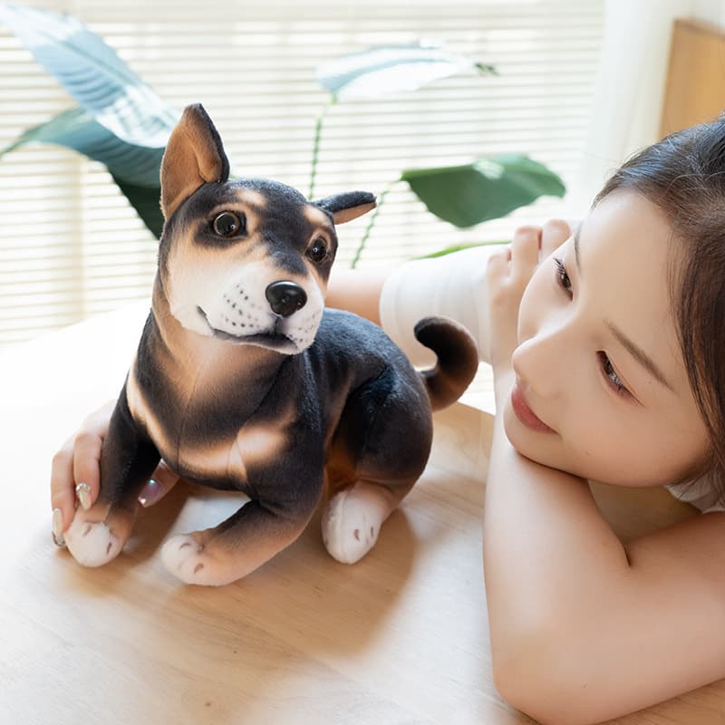 犬 ぬいぐるみ もちもち抱き心地の癒し犬ぬいぐるみ