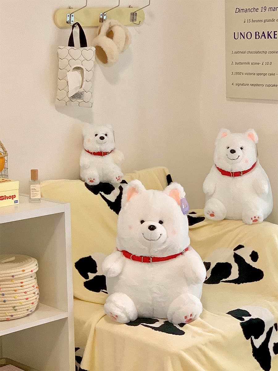 犬 ぬいぐるみ 犬 ぬいぐるみ もふもふ秋田犬の親子ぬいぐるみ