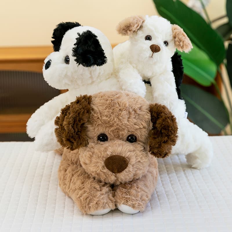 犬 ぬいぐるみ もこもこ癒しの子犬ぬいぐるみ