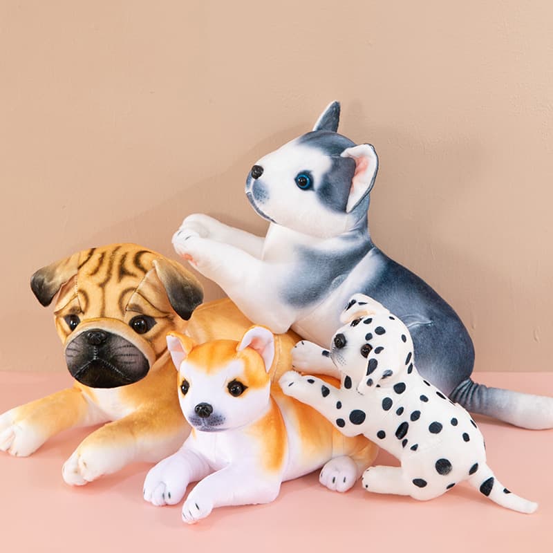 犬 ぬいぐるみ やわらか抱きぬいぐるみコレクション