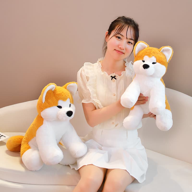 犬 ぬいぐるみ もちもち秋田犬特大抱き枕ぬいぐるみ