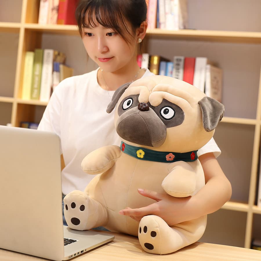 犬 ぬいぐるみ もちもちパグのおともだち